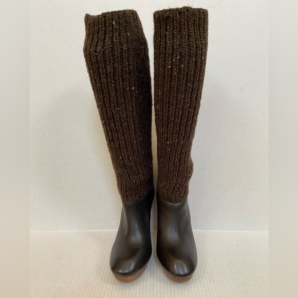 Michael Kors Daze Leather Boot in Dark Brown Size 8 - Picture 4 of 7